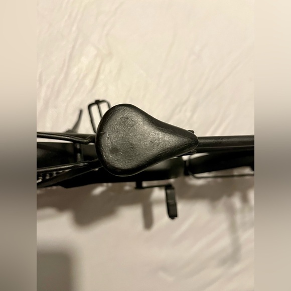 Metal Bicycle Stand Alone Art Decor Black Iron Bike Sculpture 19"x11" - Picture 9 of 11